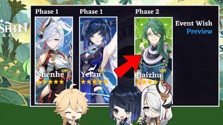 FINALLY CONFIRMED!!! Baizhu Banner Is COMING With Yelan And Shenhe Rerun Banners - Genshin Impact