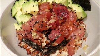 Tuna poke bowl simple super healthy