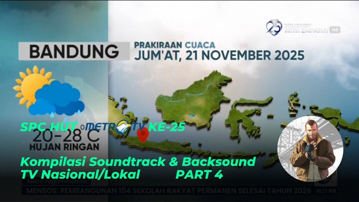 Kompilasi Soundtrack & Backsound TV Nasional/Lokal (Part 4) | Special HUT METRO TV ke-25