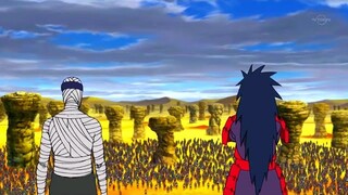 Madara Humilla a la Alianza Shinobi y les Lanza 2 Meteoritos - Los 5 Kages se Reúnen