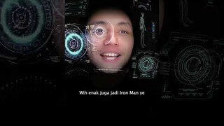 Jadi Iron Man (karena disuruh followers) #shorts