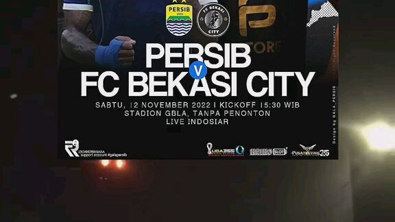 persib vs fc bekasi city besok jam 15:30 wib live indosiar