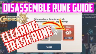 FAST WAY TO CLEAR TRASH RUNE | SW Chronicles DISASSEMBLE GUIDE