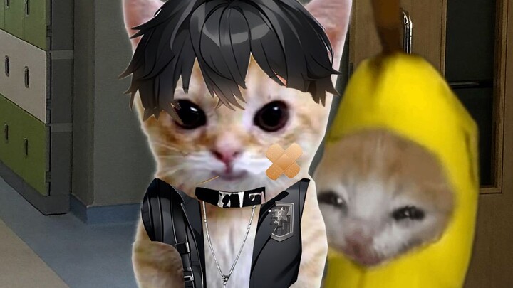 Banana Cat's school is cracking down on young love—thankfully there's the school bully doll to distr