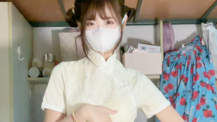 旗袍丸子头