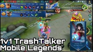 1 v 1 With TrashTalker - Mobile Legends - Silent_Heizman