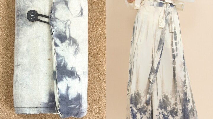 Turning a makeup bag into Song Dynasty pants
