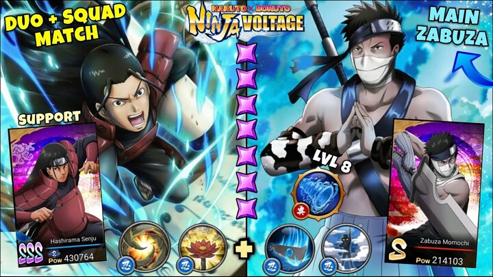 NxB NV: ZABUZA MOMOCHI + HASHIRAMA | Duo & Squad Attack Mission [ Ninja Voltage ]