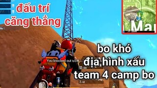 PUBG Mobile - Khi Bo Độ Team Bạn + Địa Hình Xấu | Cực Căng Thẳng Khi Liên Tục 2 Team Áp Sát