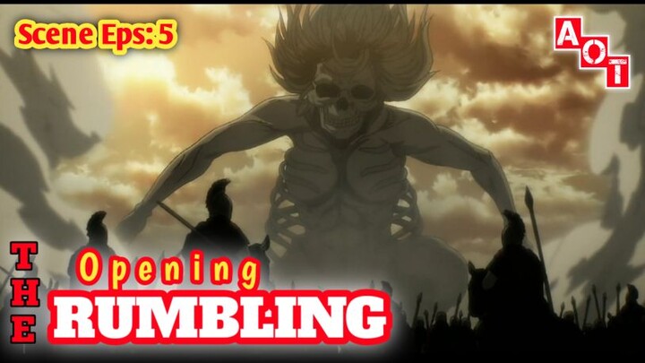 Attack On Titan!!! Op The Rumbling Best scene Eps: 5