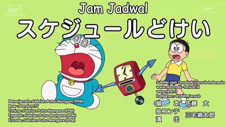 Doraemon sub indo - Jam jadwal