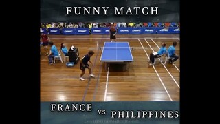 Funny Ping Pong match between Philippines Vs France
