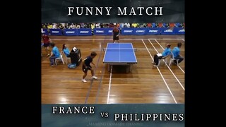 Funny Ping Pong match between Philippines Vs France