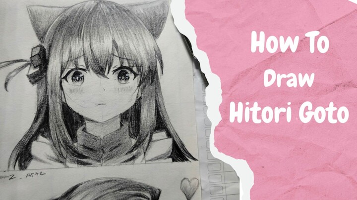how to draw hitori goto (bocchi the rock)