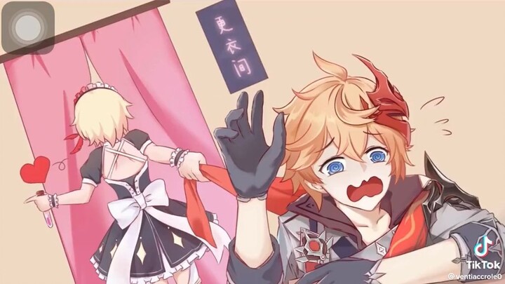 quán cà phê hầu gái genshin inpact🔥✨😍#capcup#genshinipact