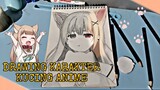 Menggambar Karakter Anime Kucing, Bukan Kucing Sebelah yehh 🗿 | Anime Drawing