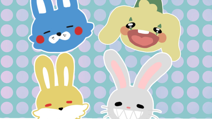 【MEME】 Bốn con thỏ và một trò chơi (kêu vang)