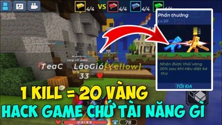 [BLOCKMAN GO] Bedwars: Bảng Tài Năng Farm Vàng Như Hack Game, 1 Kill 20 Vàng