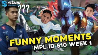 FUNNY MOMENTS MPL ID S10 WEEK 1! ADA YANG SADAR MOMENT INI? KOK BISA YA?