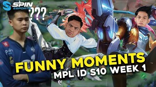 FUNNY MOMENTS MPL ID S10 WEEK 1! ADA YANG SADAR MOMENT INI? KOK BISA YA?