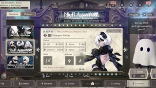 menggacha di Game Nier:Reincarnation, di banner Collab Dengan Nier:Automata