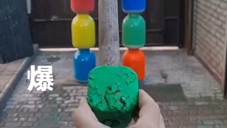 集中爆破清理 危险动作，请勿模仿