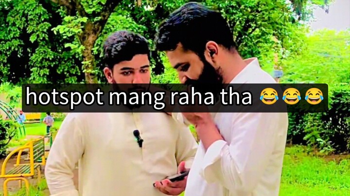 hotspot mang raha tha 😂