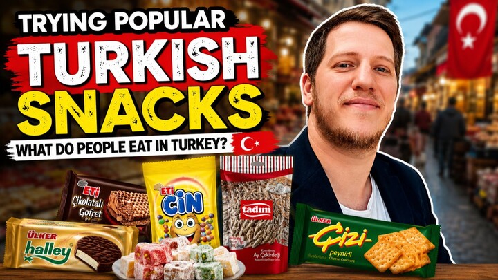 I Tried the Most Popular Turkish Snacks!   - 第一次尝试土耳其小吃！🇹🇷