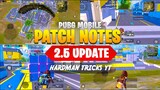 PUBG 2.5 UPDATE PATCH NOTES | PUBG MOBILE 2.5 UPDATE NEW FEATURES | 2.5 UPDATE IS COMING