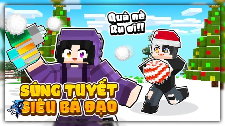 Minecraft nhưng Bạn Chế Tạo Súng Tuyết Siêu Xịn? Siro Tặng Quà Giáng Sinh Cho Noob Ruby