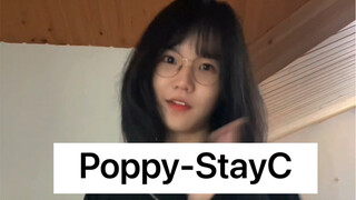 I really will brake you guys who sing fruit juice () Final round contestant Poppy challenge stayc