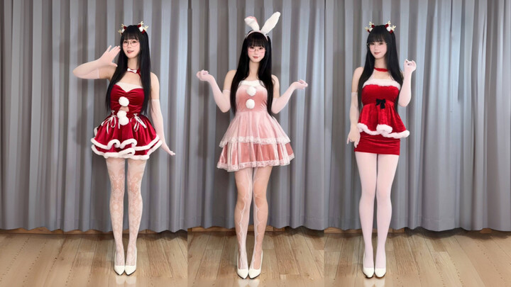 الجورب الميلادي معلّق بالمكان المناسب! سأزحف إلى الداخل الآن～