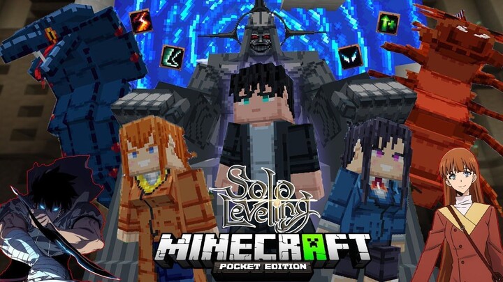 รีวิวแอดออน "โซโล่เลเวลลิ่งสุดเจ๋ง" ใน Minecraft มือถือ? 🔥 (Solo Leveling) | Minecraft รีวิว Addon