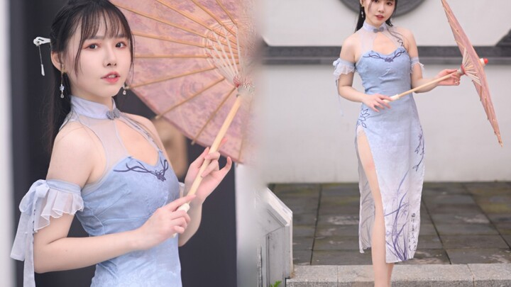 [Qianqiu] Dance a song of Jiangnan Night｜Wenwan cheongsam ~ Birthday work