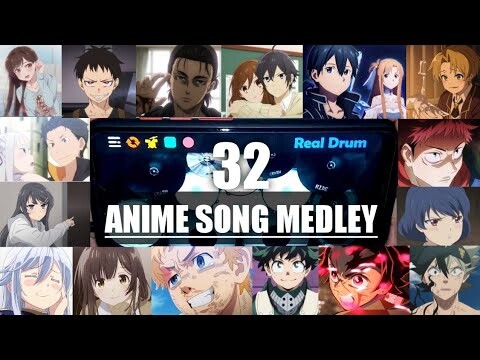 ANIME SONGS REAL DRUMS MEDLEY - 500 SUBSCRIBERS SPECIAL