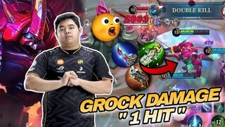 BUILD GROCK DAMAGE 1 HIT BY R7 !! 1 HIT AUTO HILANG ! - MOBILE LEGENDS