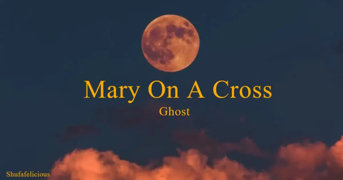 Mary on a cross ghost