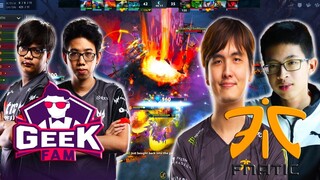 GeeK FaM KUKU + RAVEN vs FNATIC iceiceice + 23Savage | MOST EPIC MATCH