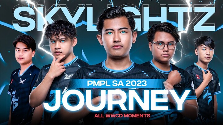 PMPL SOUTH ASIA 2023 JOURNEY | WWCD MOMENTS | SKYLIGHTZ GAMING VIDEO