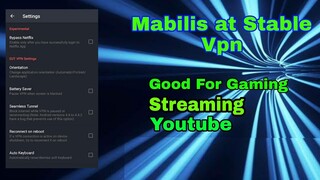 Mabilis at Stable na vpn Good for Gaming, No Lag #vpn #gamingvpn #eutvpnsettings