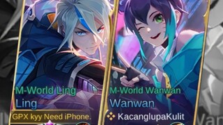 COUPLE SKIN LING M-WORLD & WANWAN M-WORLD😍