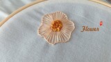 【刺繡｜Hand Embroidery】櫻花｜Flower Embroidery｜Cherry Blossom｜Blanket Stitch
