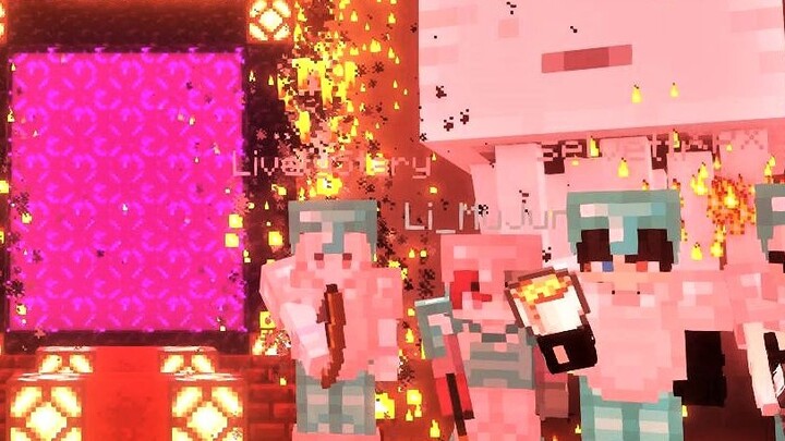 ⚡ Completed Minecraft, but with the help of friends ⚡ #Parkour
