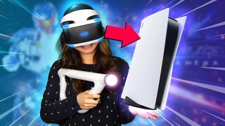 PSVR PS5 Graphics, Setup & Gameplay With F2P Mortal Blitz Combat Arena (VS PS4)