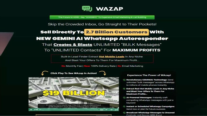Wazap Review - Ultimate WhatsApp Autoresponder