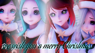 MMD สุขสันต์วันคริสต์มาส AIKATSU ver【🎄Merry Christmas!🎄】Christy/naya/luke/Ratezia