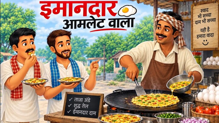 देशी आमलेट वाला ।Desi Aumlet Wala । मजेदार कहानियां
