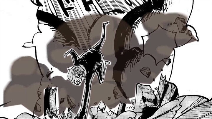 One Piece Bab 1034: Sanji VS Quinn! Tendangan Angin Iblis + Tendangan Petir Quinn!