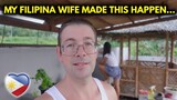 MY FILIPINA WIFE DID THIS FOR US... in the PHILIPPINES 🇵🇭 | House Building | Foreigner Family VLOG
