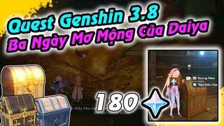 GI | 180NT - Quest Ba Ngày Mơ Mộng Của Daiya | Ảo Cảnh Veluriyam Genshin 3.8